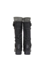Lotus Black Knee High Boots - Image 3 of 4