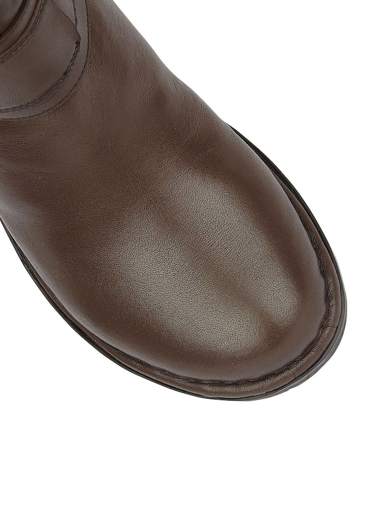 Lotus Brown Knee High Boots - Image 4 of 4