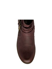 Lotus Red Zip-Up Mid-Calf Boots - Image 4 of 4