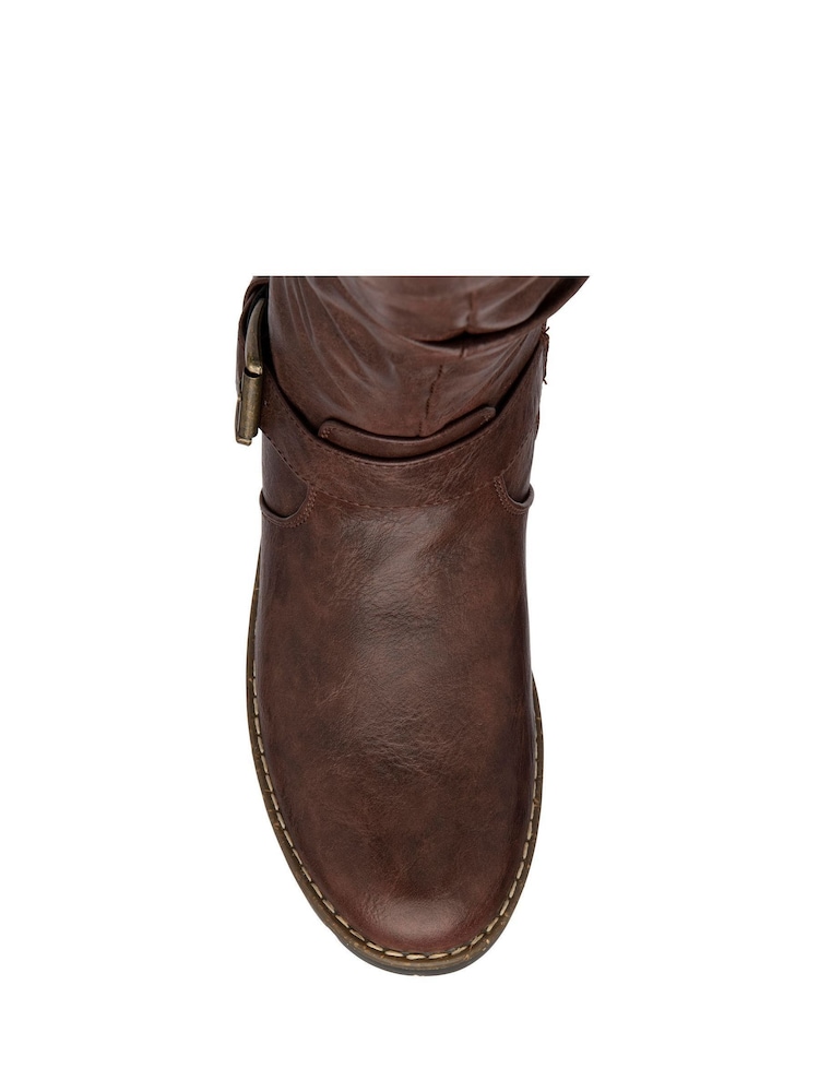 Lotus Brown Knee High Boots - Image 4 of 4