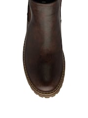 Lotus Brown Zip-Up Chelsea Ankle Boots - Image 4 of 4