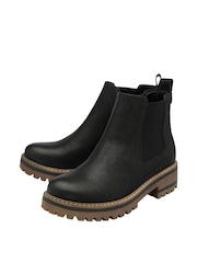 Lotus Black Zip-Up Chelsea Ankle Boots - Image 2 of 4