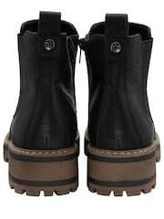 Lotus Black Zip-Up Chelsea Ankle Boots - Image 3 of 4
