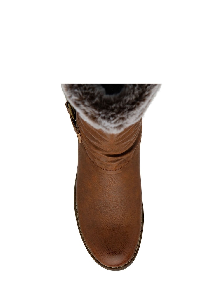 Lotus Brown Knee High Boots - Image 4 of 4
