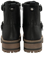 Lotus Black Zip-Up Ankle Boots - Image 3 of 4