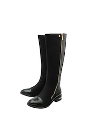 Lotus Black Knee High Boots - Image 2 of 4