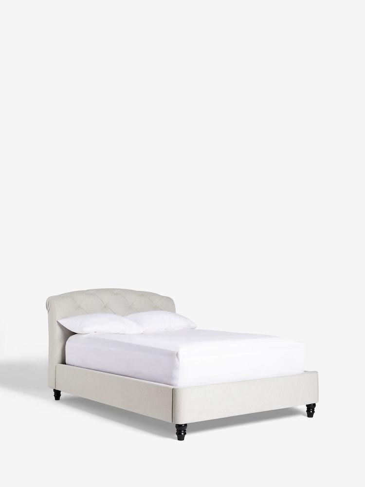 Brushed Marl Light Grey Hartford Upholstered Bed Frame - Image 6 of 6