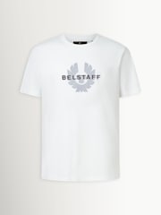 Ақ - Belstaff беттік графикалық футболкасы - 6суретінің 5 суреті