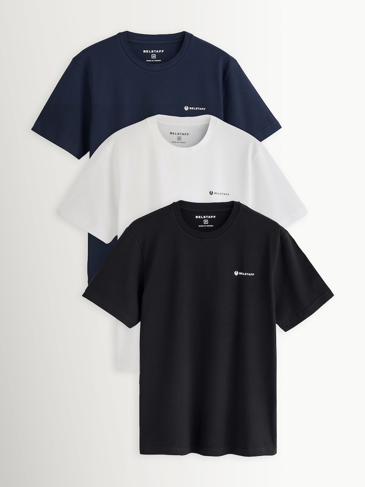 Belstaff White T-Shirt 3 Pack - Image 1 of 4