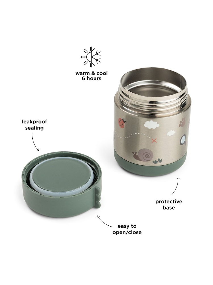 Done by Deer Green Insulated Tiny Trails Food Jar - Image 6 of 6