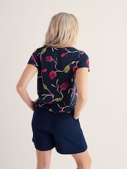 Seasalt Cornwall Blue Appletree T-Shirt - Image 3 of 5