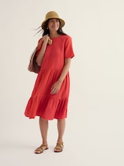 Seasalt Cornwall Orange Pebble Comb Dress - Image 1 of 5