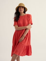 Seasalt Cornwall Orange Pebble Comb Dress - Image 2 of 5