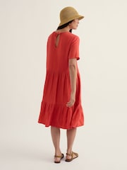 Seasalt Cornwall Orange Pebble Comb Dress - Image 3 of 5
