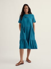Seasalt Cornwall Green Pebble Comb Dress - Image 1 of 5