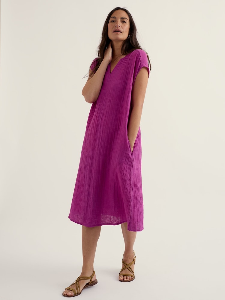 Seasalt Cornwall Purple Sand Patterns Dress - Image 1 of 5 Seasalt Cornwall Purple Sand Patterns Dress - Image 1 of 5