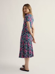 Seasalt Cornwall Pink Short Sleeve April Dress - Image 3 of 5