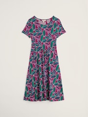 Seasalt Cornwall Pink Short Sleeve April Dress - Image 4 of 5