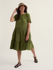 Seasalt Cornwall Green Pebble Comb Dress - Image 1 of 3