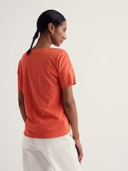 Seasalt Cornwall Orange Bryher View T-Shirt - Image 3 of 5