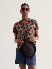 Seasalt Cornwall Green Short Sleeve Wavecrest Shirt - Image 1 of 5