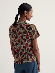Seasalt Cornwall Green Short Sleeve Wavecrest Shirt - Image 3 of 5