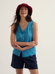 Seasalt Cornwall Green Carn Glaze Vest - Image 3 of 5
