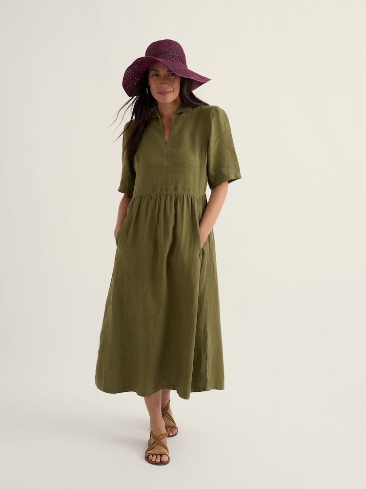 Seasalt Cornwall Green Fen Violet Dress - Image 1 of 5