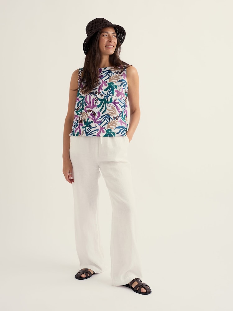 Seasalt Cornwall White Colour Study Top - Image 1 of 5 Seasalt Cornwall White Colour Study Top - Image 1 of 5