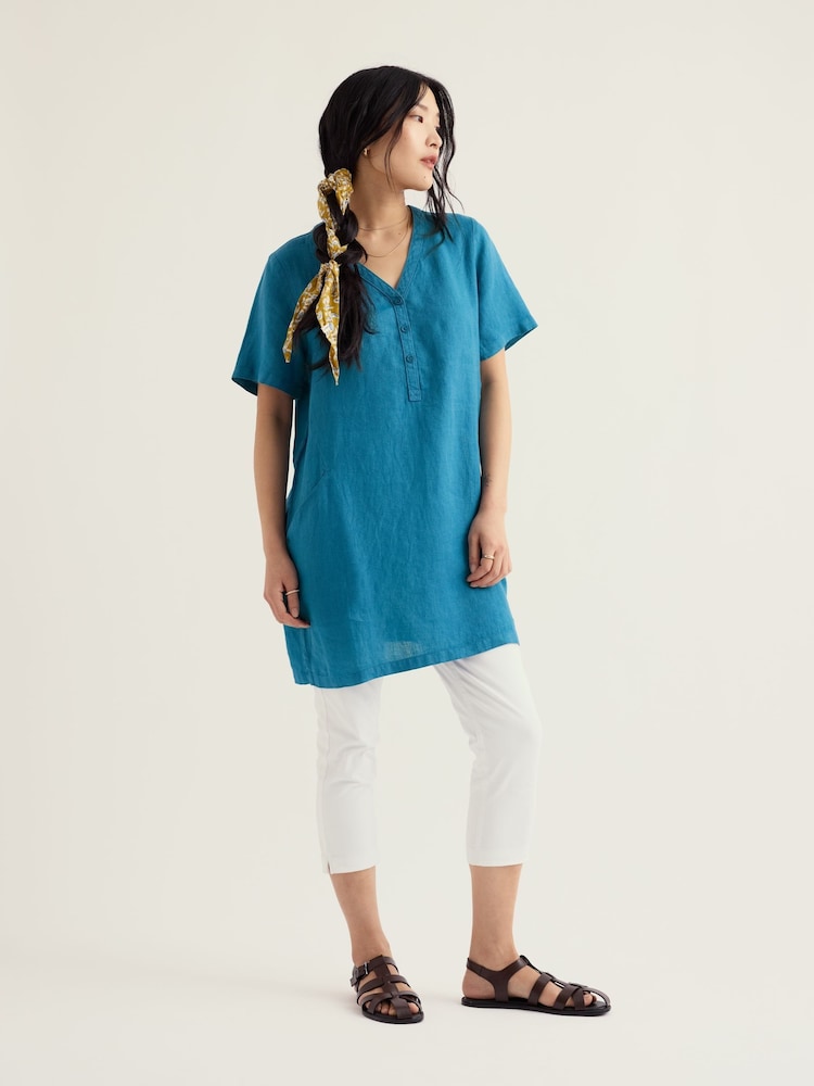 Seasalt Cornwall Blue Kestle Mill Tunic - Image 1 of 5