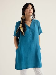 Seasalt Cornwall Blue Kestle Mill Tunic - Image 2 of 5