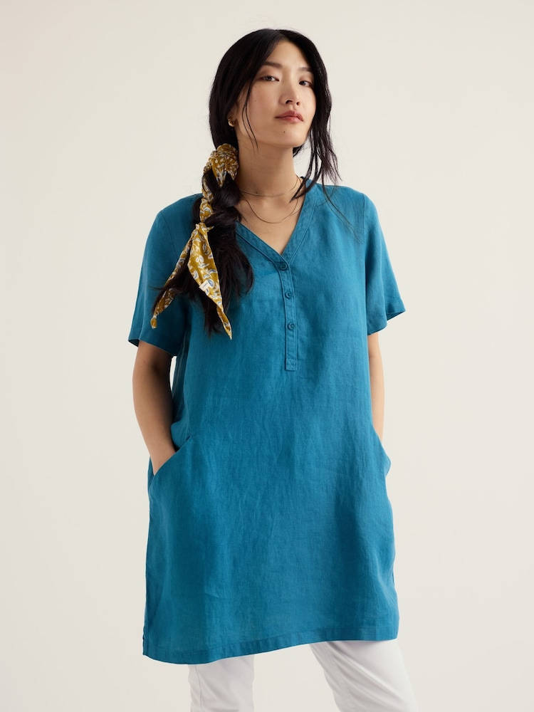 Seasalt Cornwall Blue Kestle Mill Tunic - Image 2 of 5