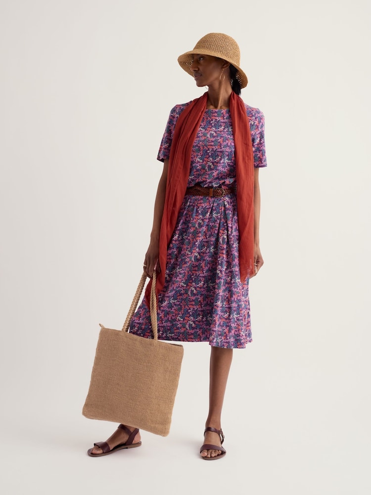 Seasalt Cornwall Purple Short Sleeve Pipers Dress - Image 1 of 5 Seasalt Cornwall Purple Short Sleeve Pipers Dress - Image 1 of 5