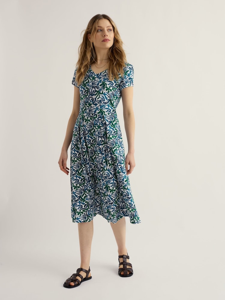 Seasalt Cornwall Green Pier View Dress - Image 1 of 5 Seasalt Cornwall Green Pier View Dress - Image 1 of 5