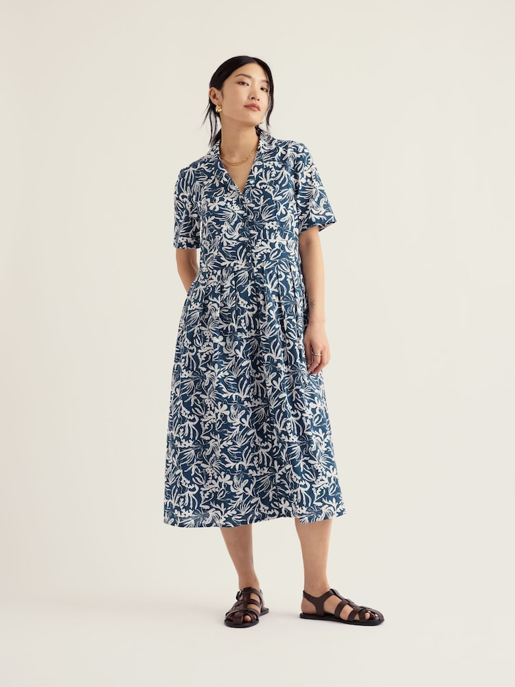 Seasalt Cornwall Blue Charlotte Dress - Image 1 of 5 Seasalt Cornwall Blue Charlotte Dress - Image 1 of 5