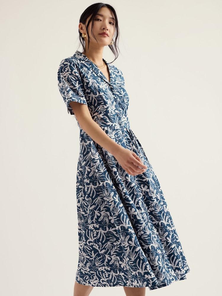 Seasalt Cornwall Blue Charlotte Dress - Image 2 of 5 Seasalt Cornwall Blue Charlotte Dress - Image 2 of 5