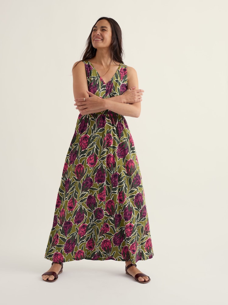 Seasalt Cornwall Green Polmanter Dress - Image 1 of 5 Seasalt Cornwall Green Polmanter Dress - Image 1 of 5