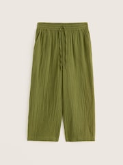 Seasalt Cornwall Green Tide Flow Crop Trousers - Image 4 of 5