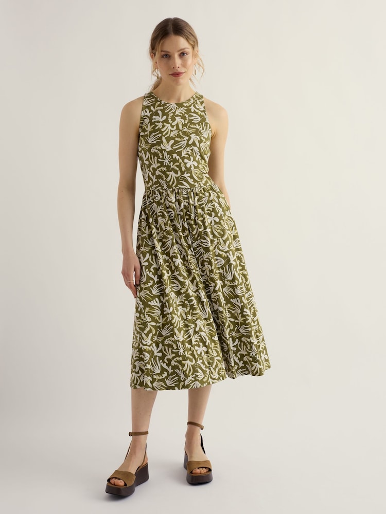 Seasalt Cornwall Green Porthmeor Wave Dress - Image 1 of 5 Seasalt Cornwall Green Porthmeor Wave Dress - Image 1 of 5