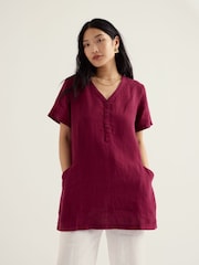 Seasalt Cornwall Red Kestle Mill Tunic - Image 2 of 5