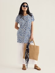 Seasalt Cornwall Blue Ocean Gaze Tunic - Image 1 of 5
