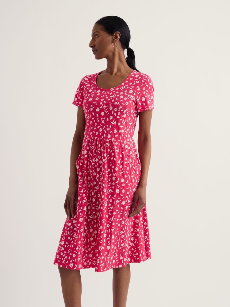 Seasalt Cornwall Pink Enor Dress - Image 2 of 5 Seasalt Cornwall Pink Enor Dress - Image 2 of 5