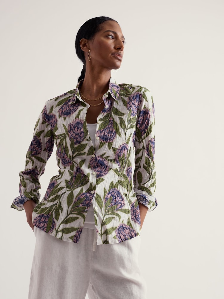 Seasalt Cornwall Green Larissa Shirt - Image 1 of 5