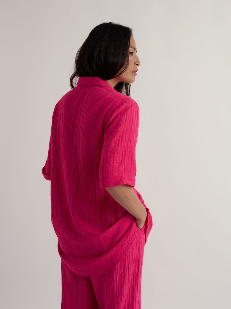 Seasalt Cornwall Pink Still Life Shirt - Image 2 of 5