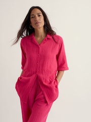 Seasalt Cornwall Pink Still Life Shirt - Image 3 of 5
