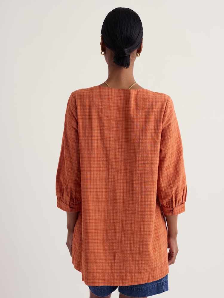 Seasalt Cornwall Orange Lerryn Tunic - Image 2 of 5