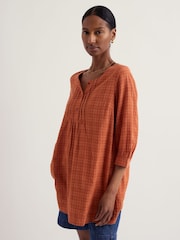 Seasalt Cornwall Orange Lerryn Tunic - Image 3 of 5