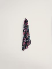 Seasalt Cornwall Purple Wilcove Scarf - Image 3 of 4