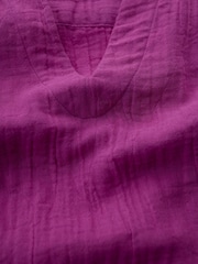 Seasalt Cornwall Purple Op Art Tunic - Image 5 of 5