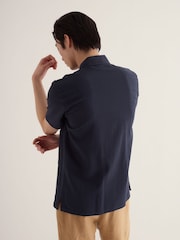 Seasalt Cornwall Blue Yestin Short Sleeve Shirt - Image 3 of 5